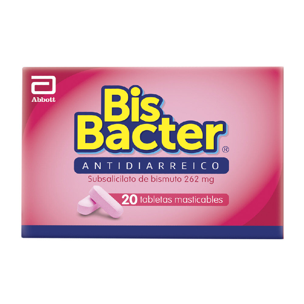 Bis Bacter Tabletas Masticables 262Mg Caja X 20