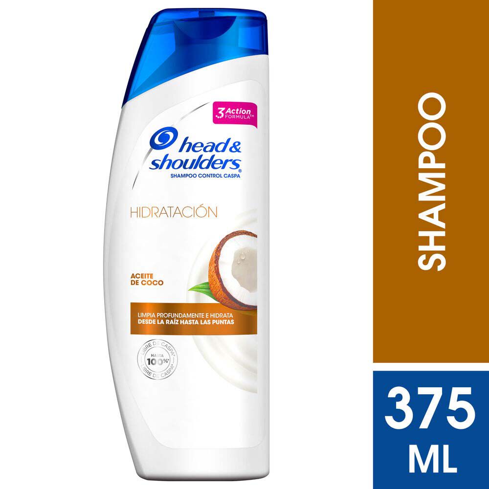 Shampoo-Head-&-Shoulders-Frasco-X-375mL-Hidratación-Aceite-De-Coco-Medio-imagen-1