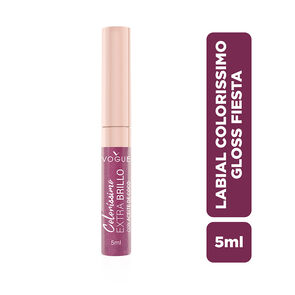 Labial-Liquido-Vogue-Colorissimo-Extra-Brillo-Tubo-por-5Ml-Fiesta-imagen
