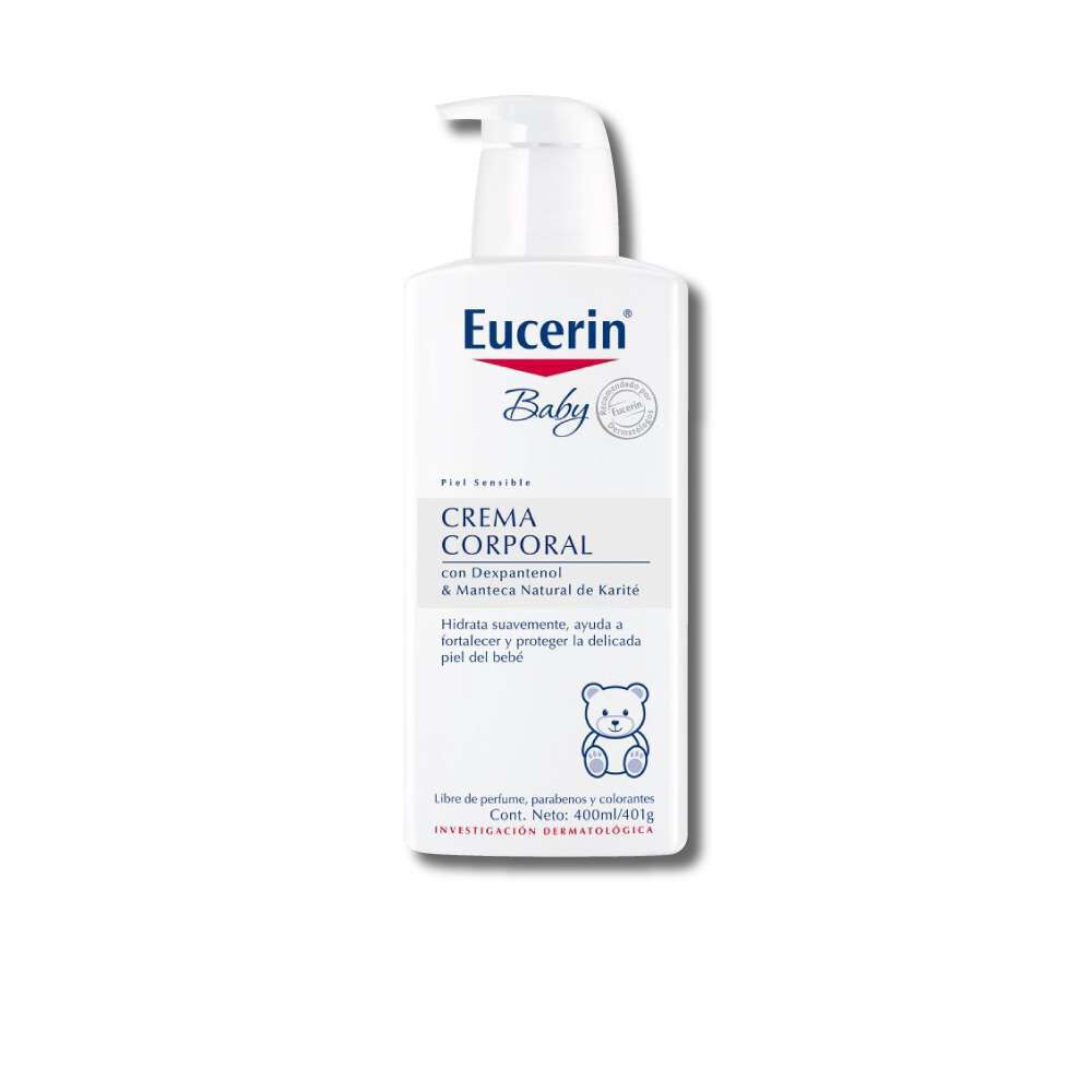 Crema-Corporal-Eucerin-Baby-Con-Dexpantenol-Y-Man-Kar-Frasco-400Ml-imagen-1