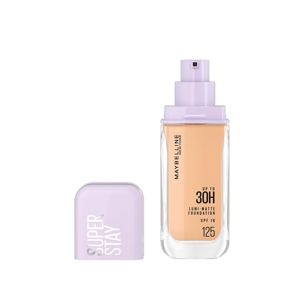 Base Líquida Maybelline Superstay Lumi Matte Acabado Mate Luminoso Tono 125 X35Ml