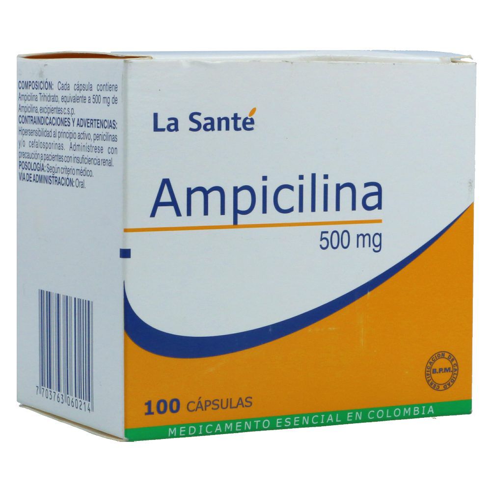 Ampicilina La Santé 500Mg Blister 10 X Cápsulas