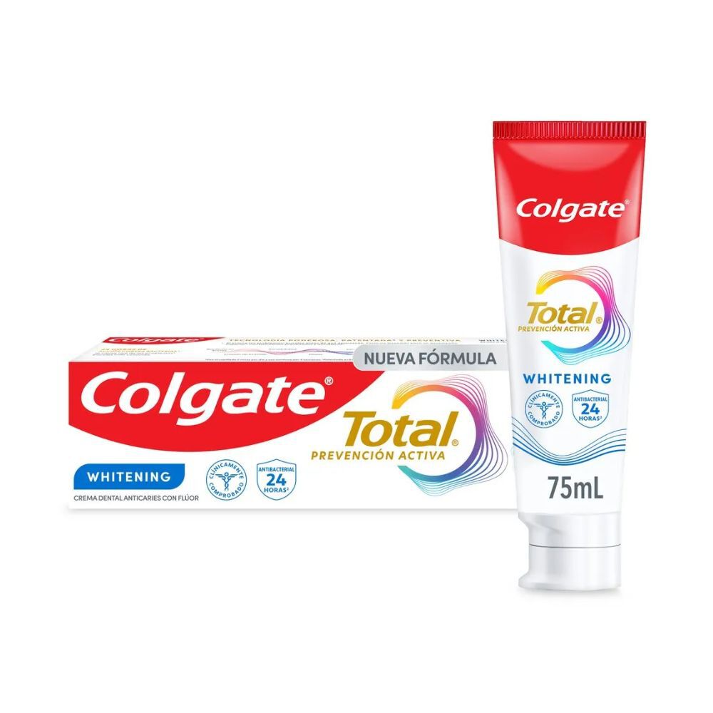 Crema Dental Colgate Total Whitening Tubo X 75Ml
