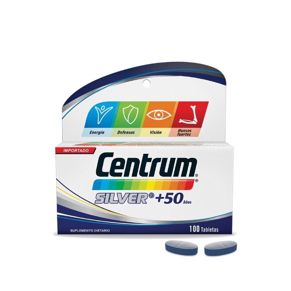 Centrum Silver + 50 Anos Tableta Frasco X 100