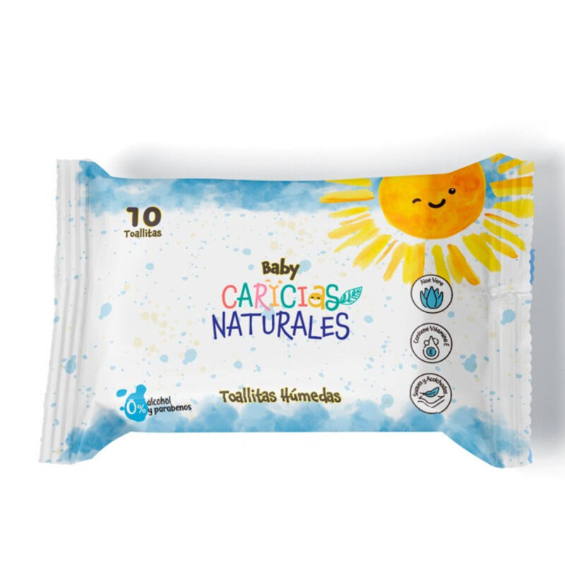 Toallitas Humedas Caricias Naturales Baby Paquete 10