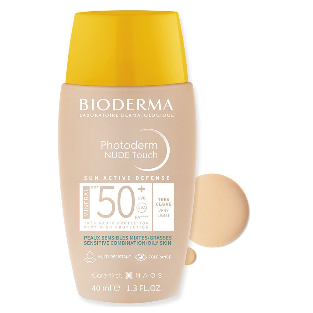 Photoderm-Nude-Touch-Bioderma-Tres-Claire-Very-Light-Spf50+-Frasco-X-40Ml-imagen-1