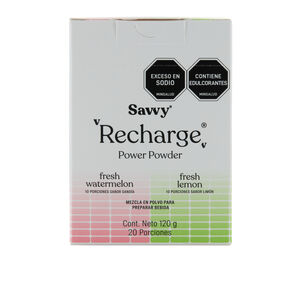 Bebida-En-Polvo-Savvy-Recharge-Power-Powder-Caja-X-20-Sticks-X-6Gr-Sandia-Limon-imagen