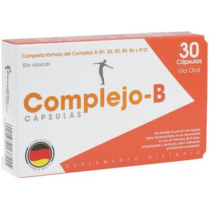 Complejo-B-Multiples-Componentes-Cápsula-Caja-X-30-Sin-Azúcar-imagen