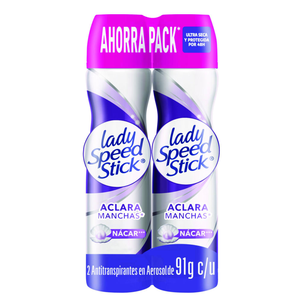 Promo-Desodorante-2-Frascos-X-91-G-Aerosol-Lady-Speed-Stick-Paquete-imagen-1