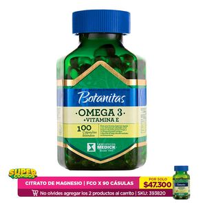 Omega-3-+-Vitamina-E-Botanitas-Cápsulas-Blandas-Frasco-X-100-imagen
