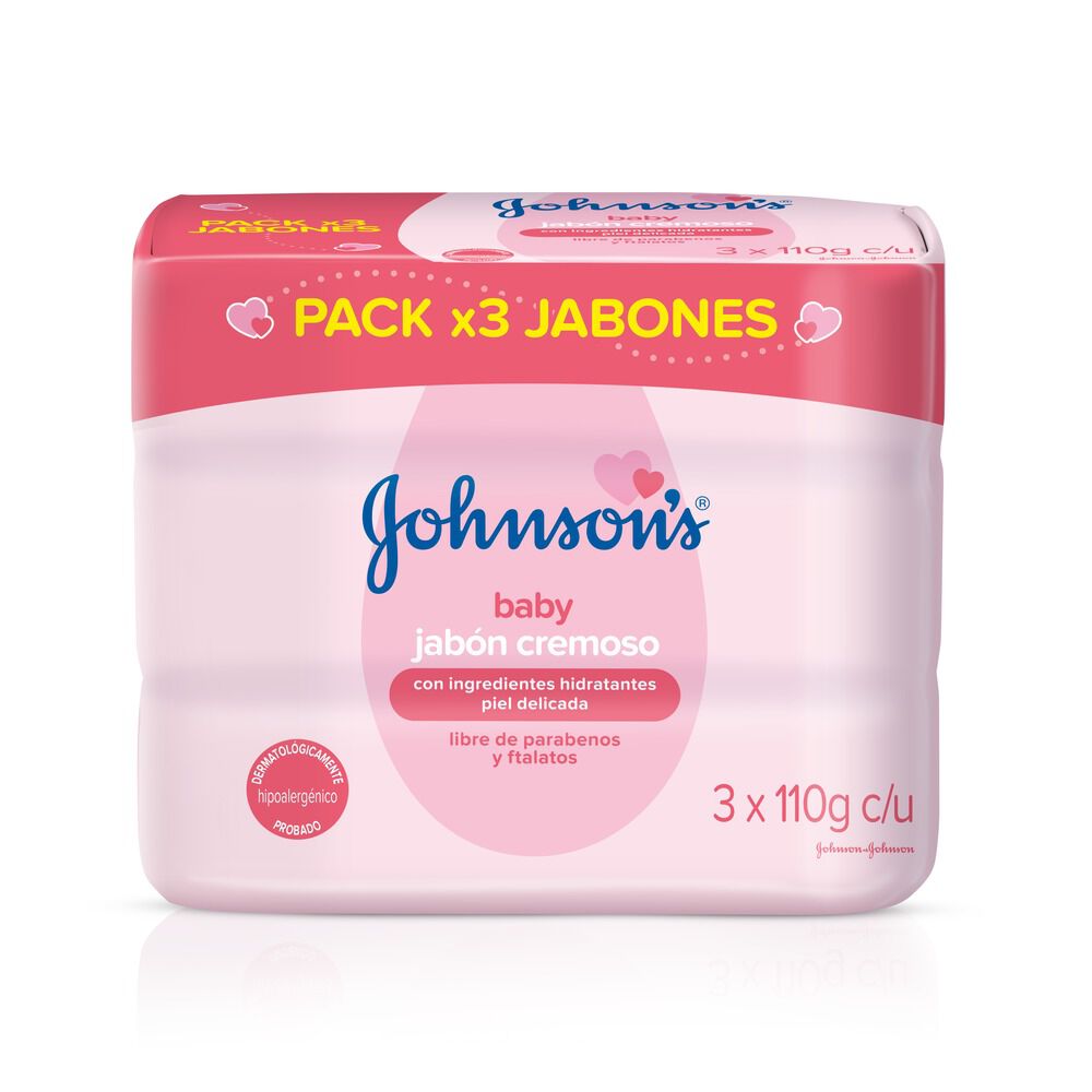 Jabon-Cremoso-Jhonsons-Baby-Paquete-X-3Barra-X-110-g-imagen-2