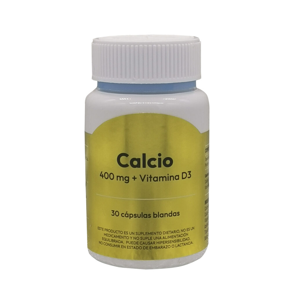 Calcio-400Mg-+-+-Vitamina-D3-100Ui-Capsula-Blanda-Frasco-X-30-imagen-1