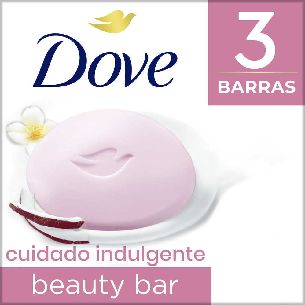 Jabón Leche De Coco Dove Caja X 3 Unidades X 90Gr