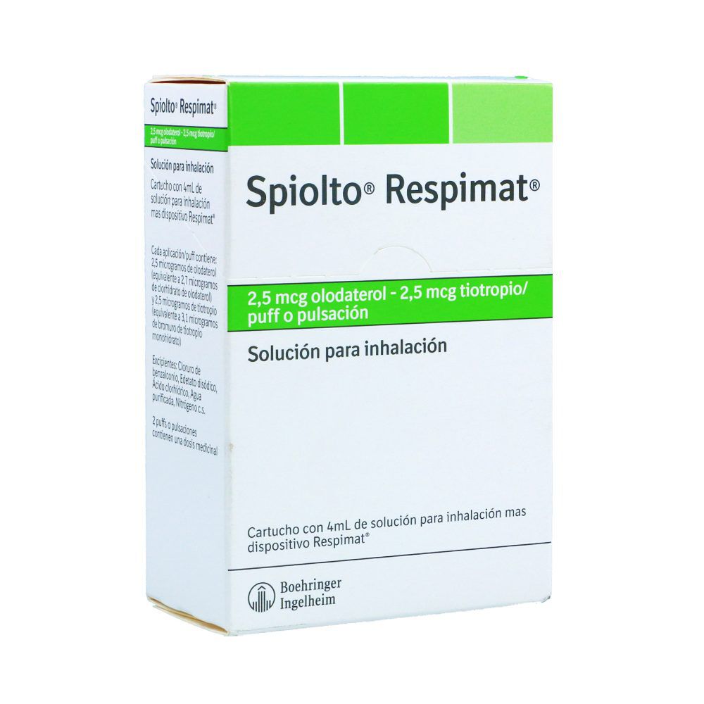Spiolto Respimat Solución Inhalacion Oral (2.5+2.5)Mcg Frasco X 4mL