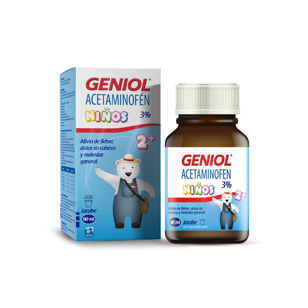 Geniol Niños 2+ Jarabe 3% Frasco X 90 mL