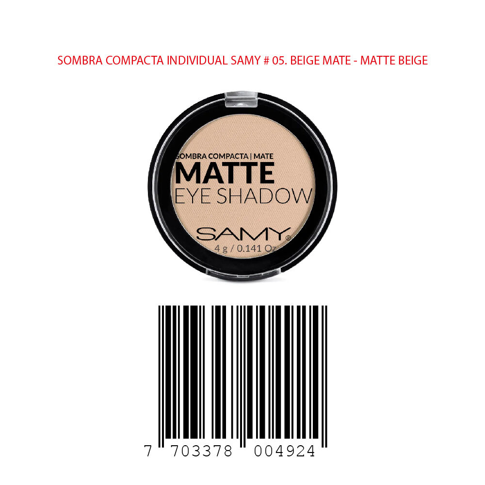 Sombra-Compacta-Samy-05-Individual-Caja-por-4Gr-Beige-Mate-imagen-2