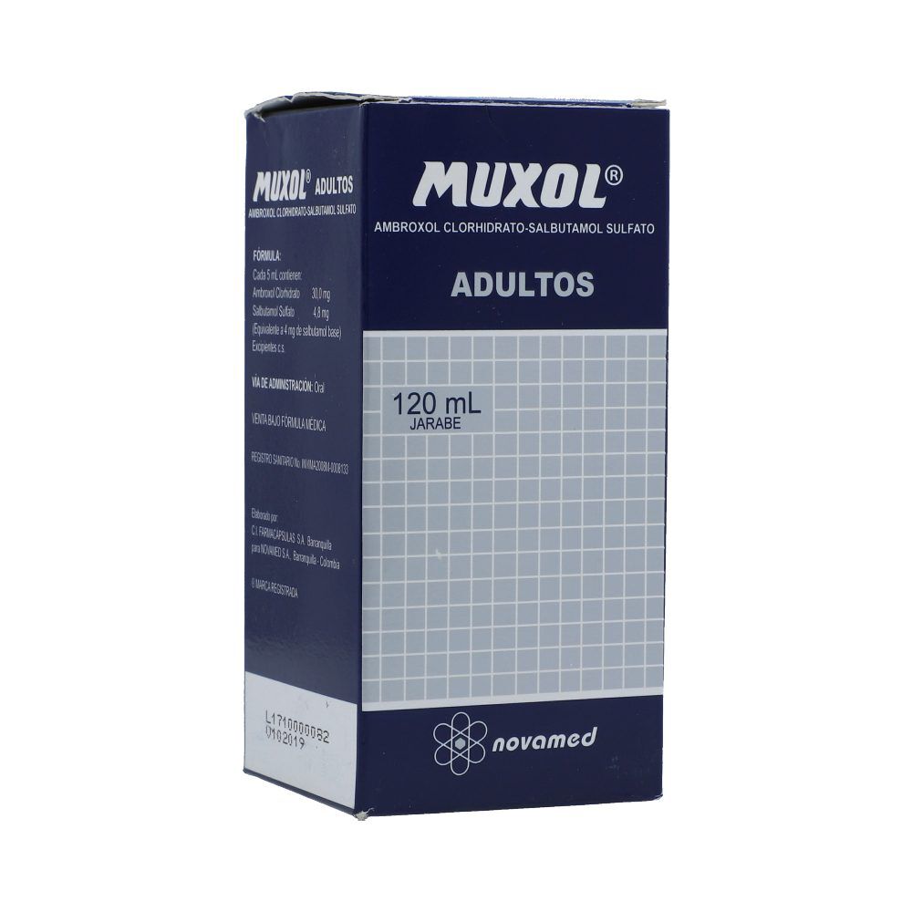 Muxol Adultos (30+4)Mg/5mL Jarabe Frasco X 120 mL