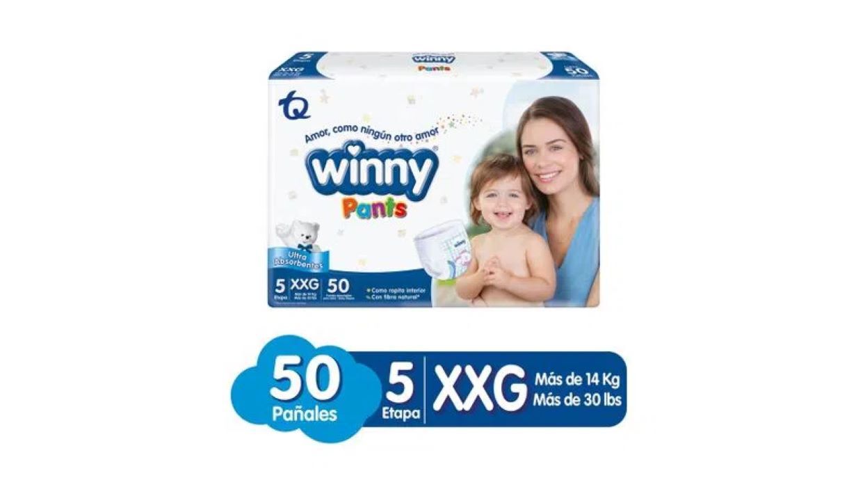 Pañales Desechables Winny Pants Paquete X 50 Etapa 5 Xxg