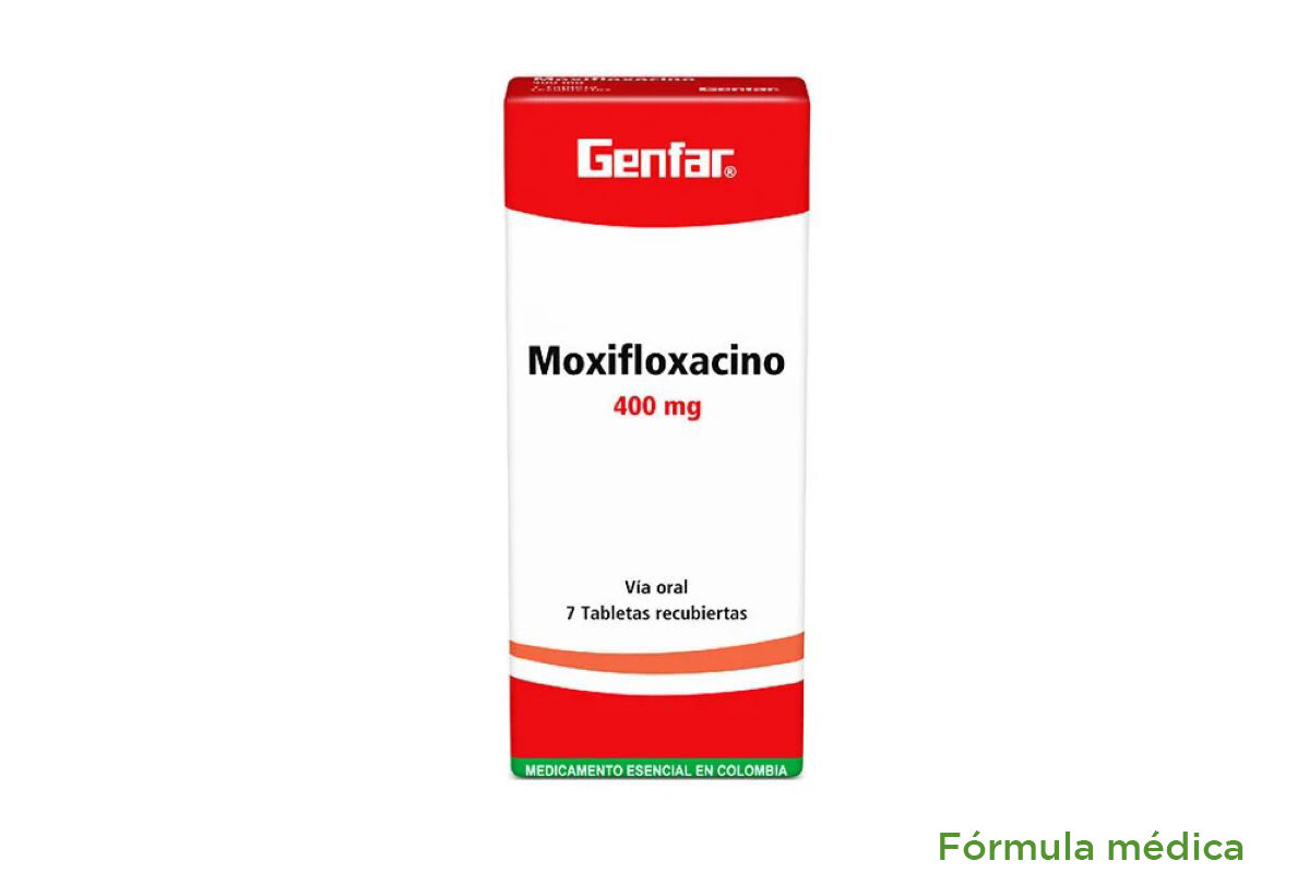 Moxifloxacino 400Mg Tableta Recubierta Caja X 7