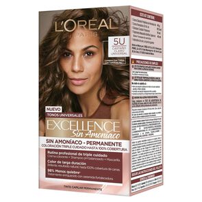 Tinte-Capilar-Loreal-Paris-5U-Excellence-Sin-Amoniaco-Tubo-por-45Gr-Castano-Claro-imagen