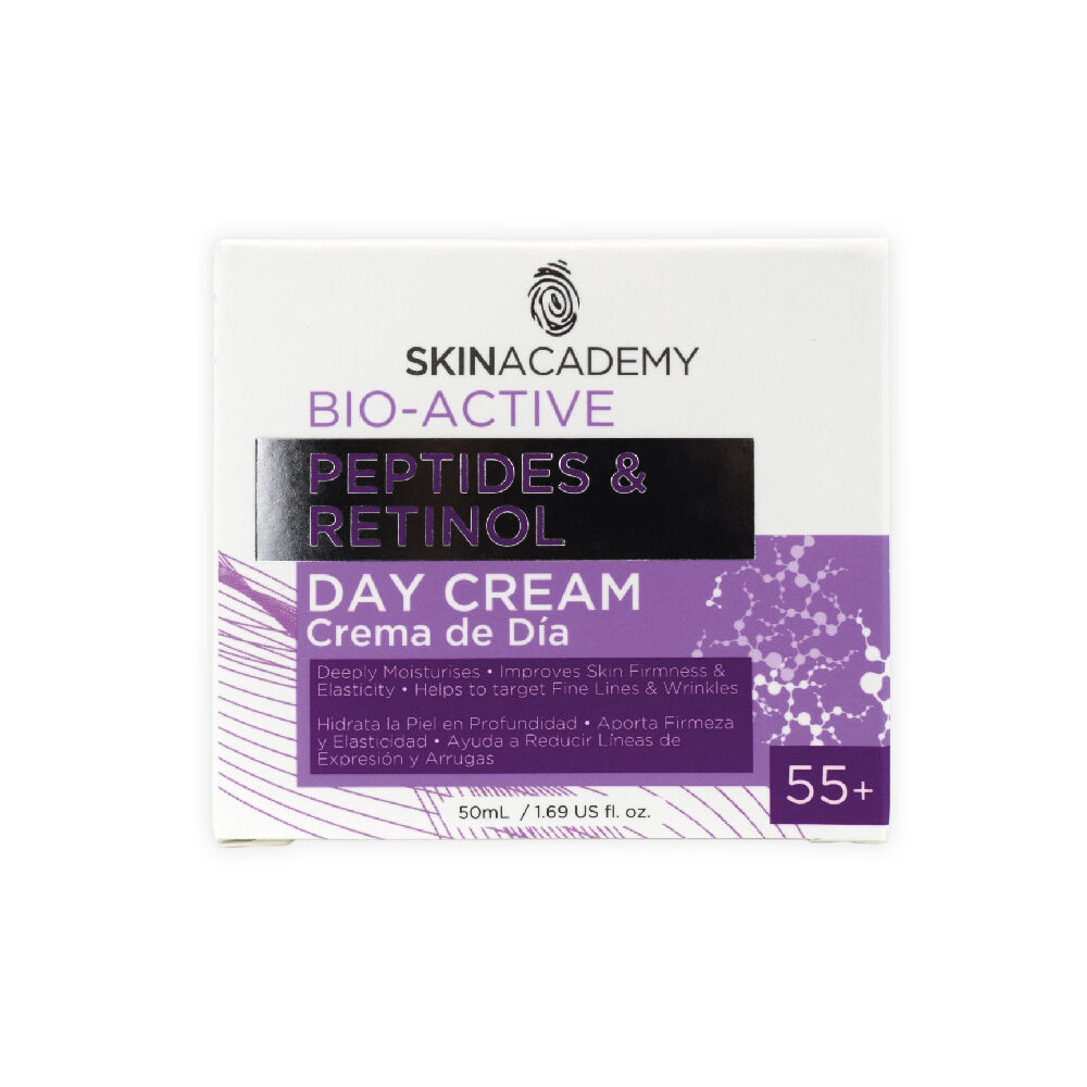 Bio-Active-Peptides-&-Retinol-Skinacademy-Crema-De-Día-55+-Pote-X-50Ml-imagen-3