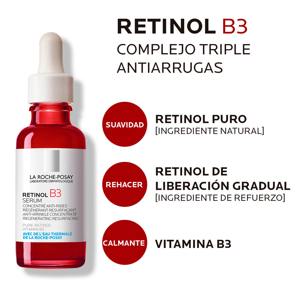 Retinol B3 Serum La RochePosay Frasco X 30mL Los expertos en ahorro