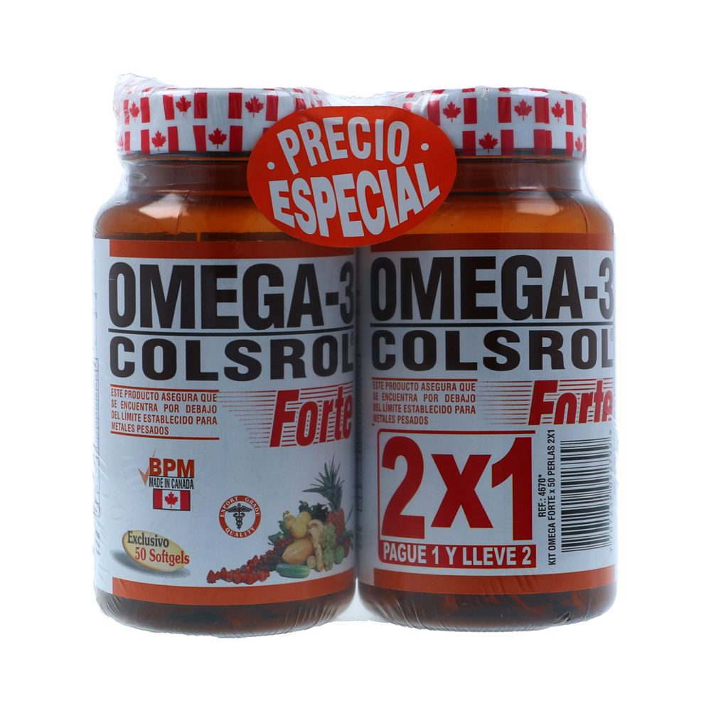 Omega3 Colsrol Pague1 Lleve2 Cápsula Freshly Frasco X 50 Los
