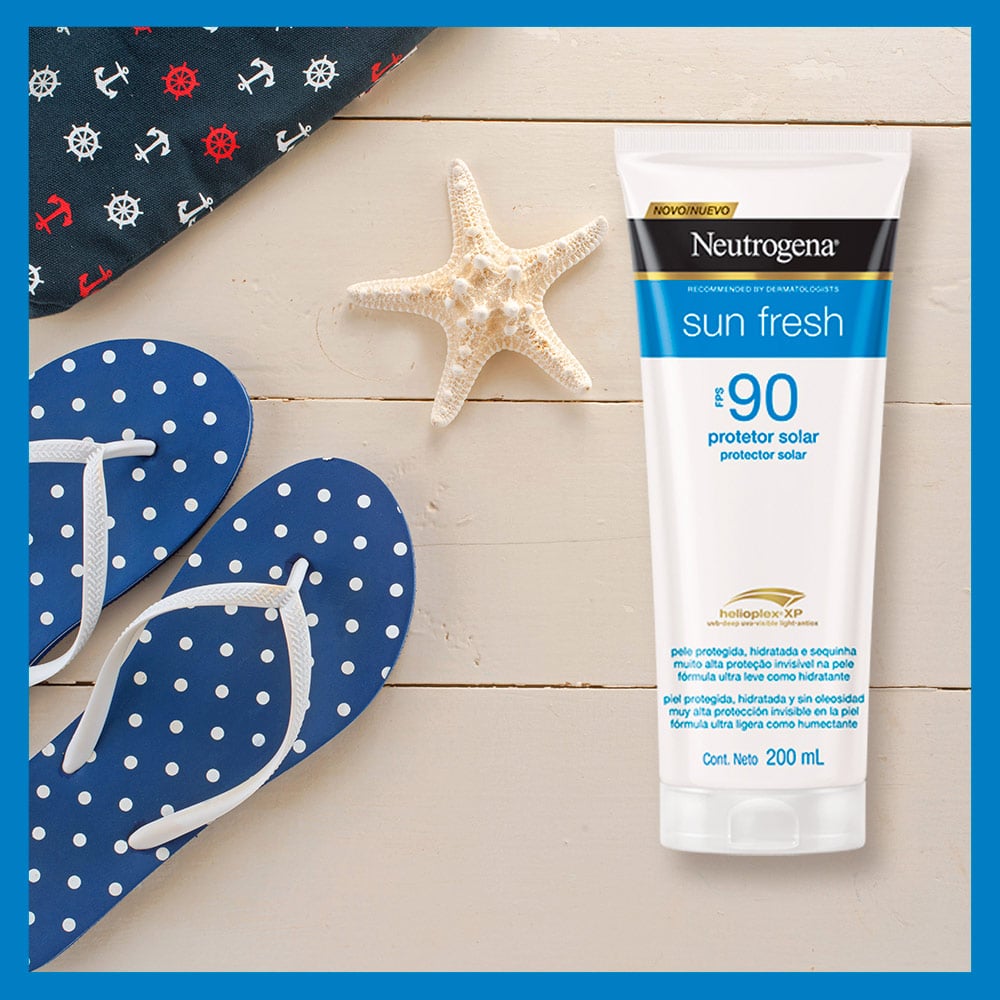Protector Solar Neutrogena Sun Fresh Fps 90  Tubo X 120mL Los