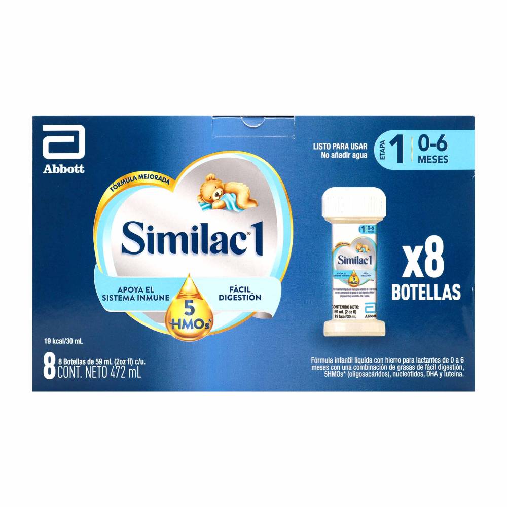 Similec 1 Formula Similac 1 Liquida 5Hmos Caj X 8Bot X59Ml | Cruz Verde
