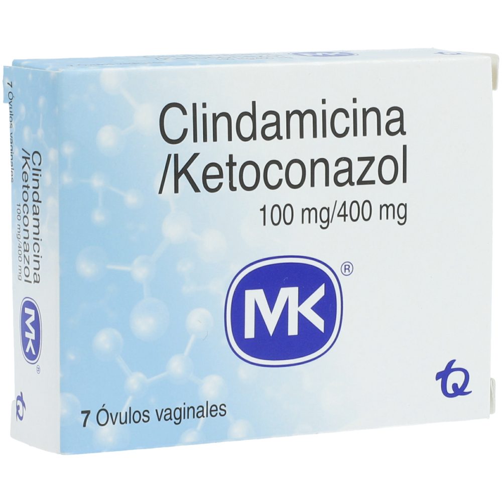 Clindamicina+Ketoconazol 100Mg/400Mg Ovulos Caja X 7 Ovulos