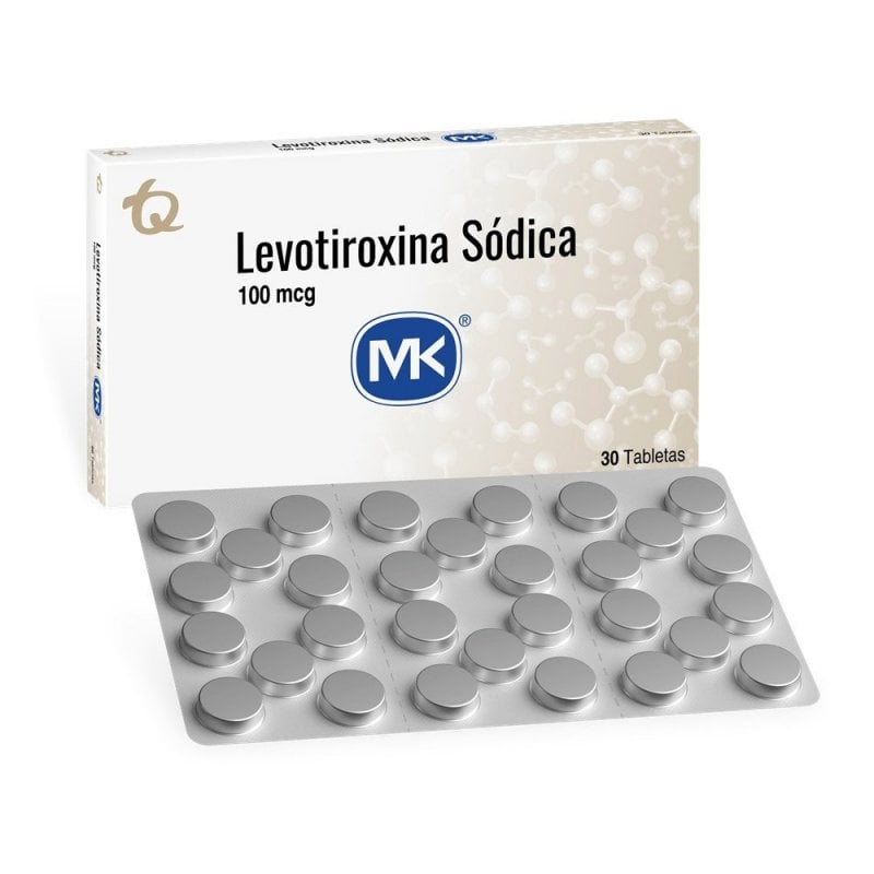 Levotiroxina 100Mcg Tabletas Caja X 30 Mk Cruz Verde