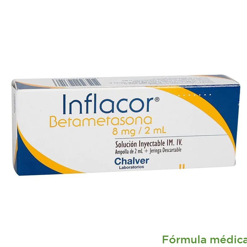 Inflacor 8Mg/2Ml(4Mg/Ml) Solucion Inyectable Caja X 1Ampolleta+Jeringa ...
