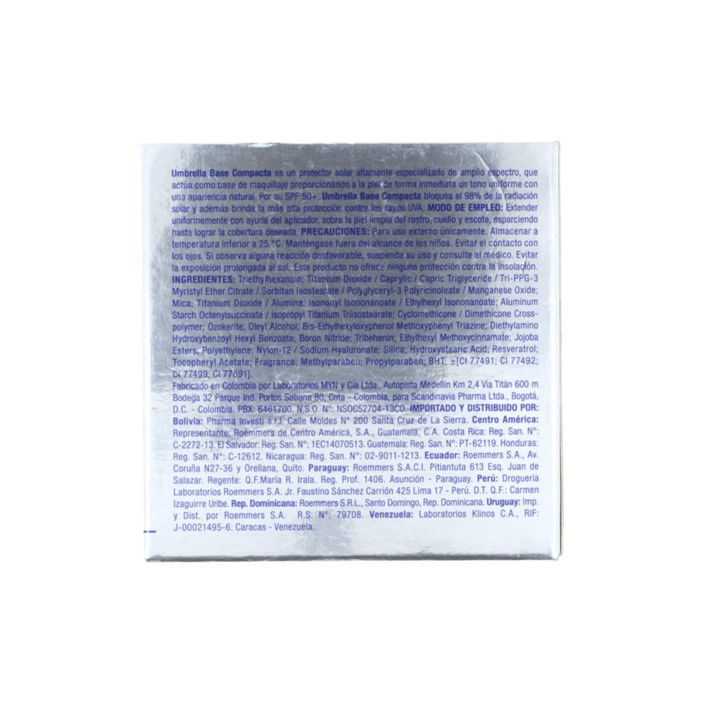 Base Compacta Umbrella Caja X 11Gr Tono 4 Durazno Los expertos en