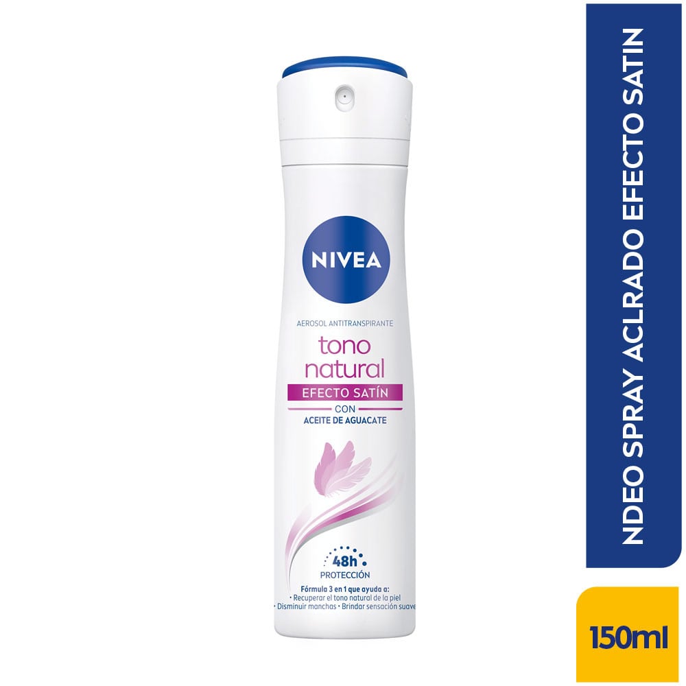 Nivea aclarado efecto satin desodorante Frasco X 150 ml Aerosol Los