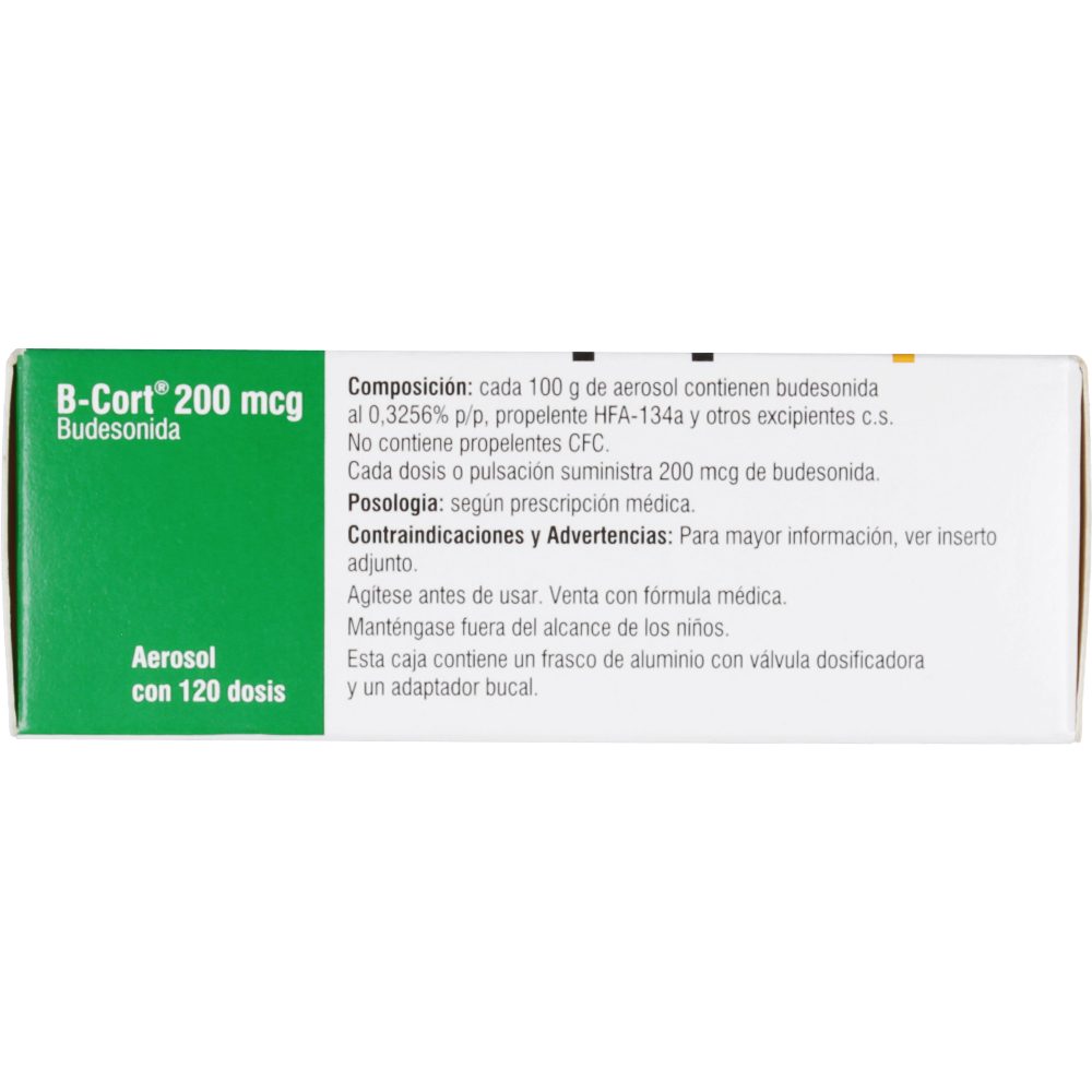 B-Cort Bronquial Ad 200Mcg/Dosis Aerosol Frasco X 120 Dosis | Los ...