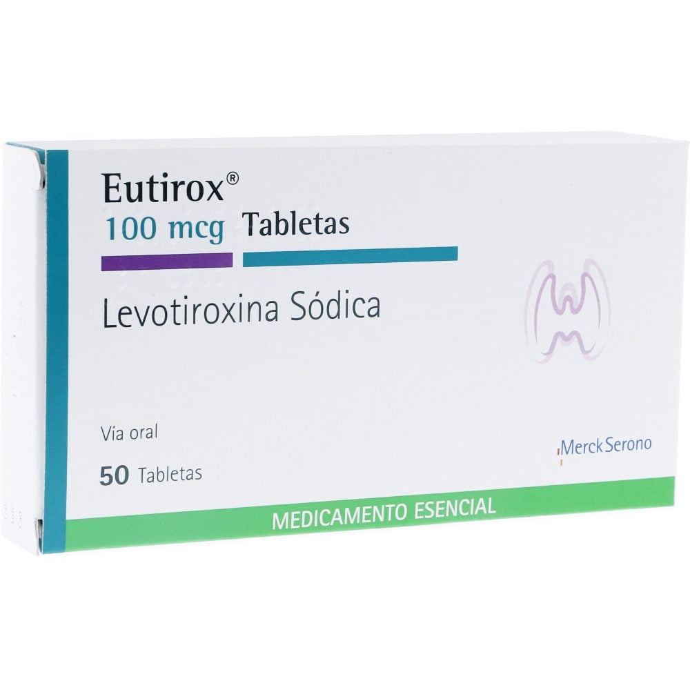 Eutirox 100mcg · 50 Tabletas 