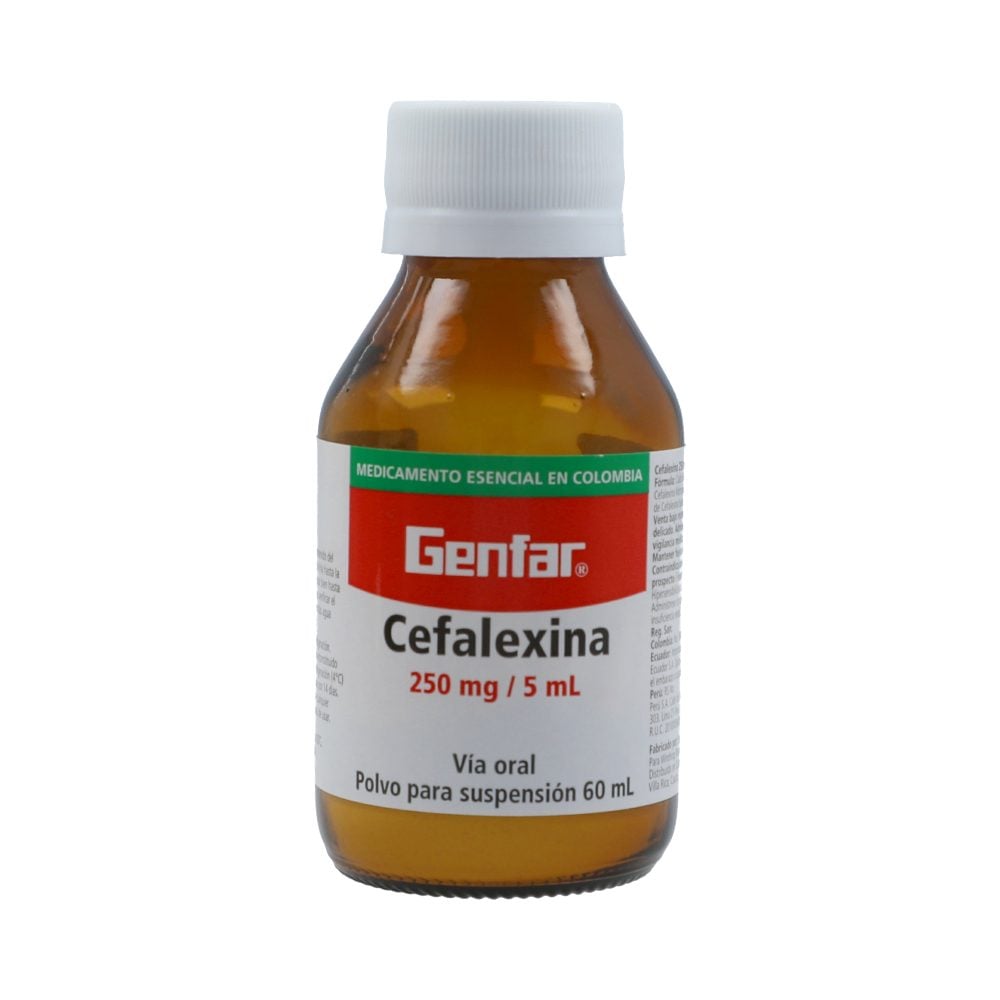 Cefalexina suspensi n oral 250mg 5ml 5 frasco x 60ml los expertos 