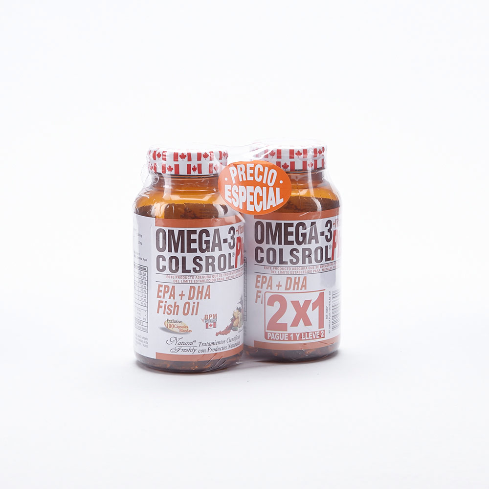 Omega3 Colsrol Plus Pague 1 Lleve 2 Frasco x 50 unidades Los