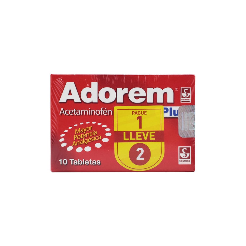 Adorem Plus 500/50mg x 10 Tab | Cruz Verde