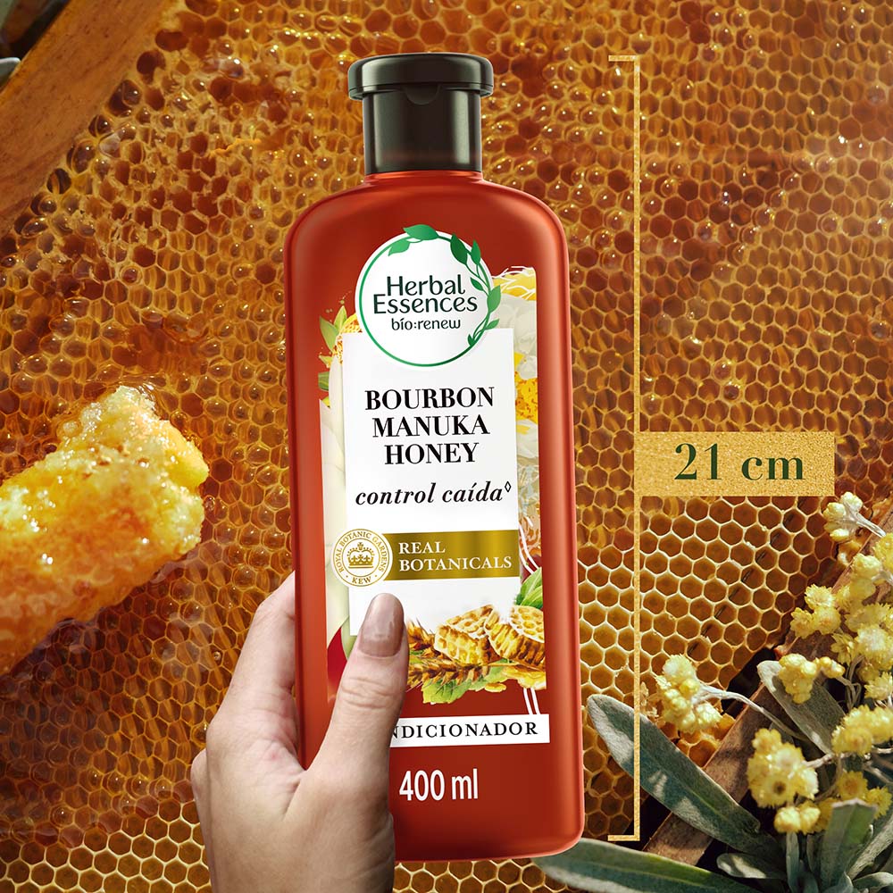 Acondicionador Herbal Essences Bourbon Manuka Honey Frasco X 400 mL