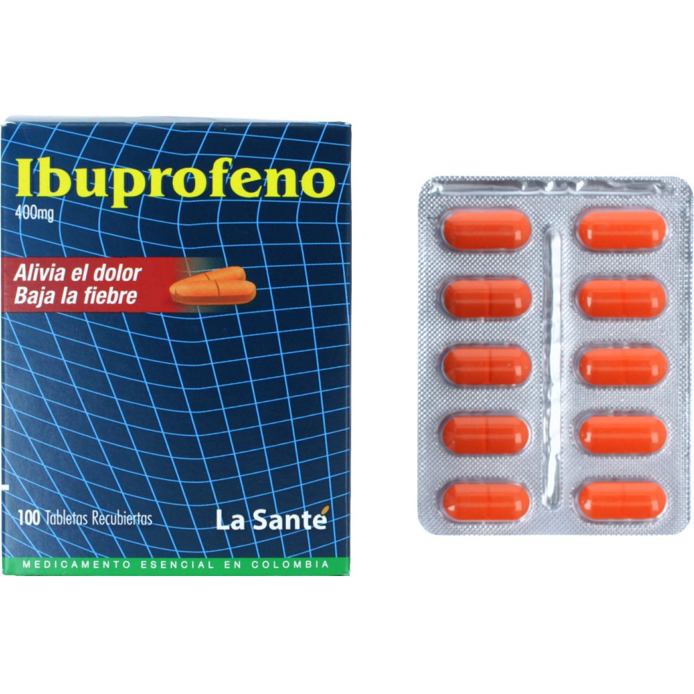 Ibuprofeno Tabletas Recubiertas 400Mg Blister X 10