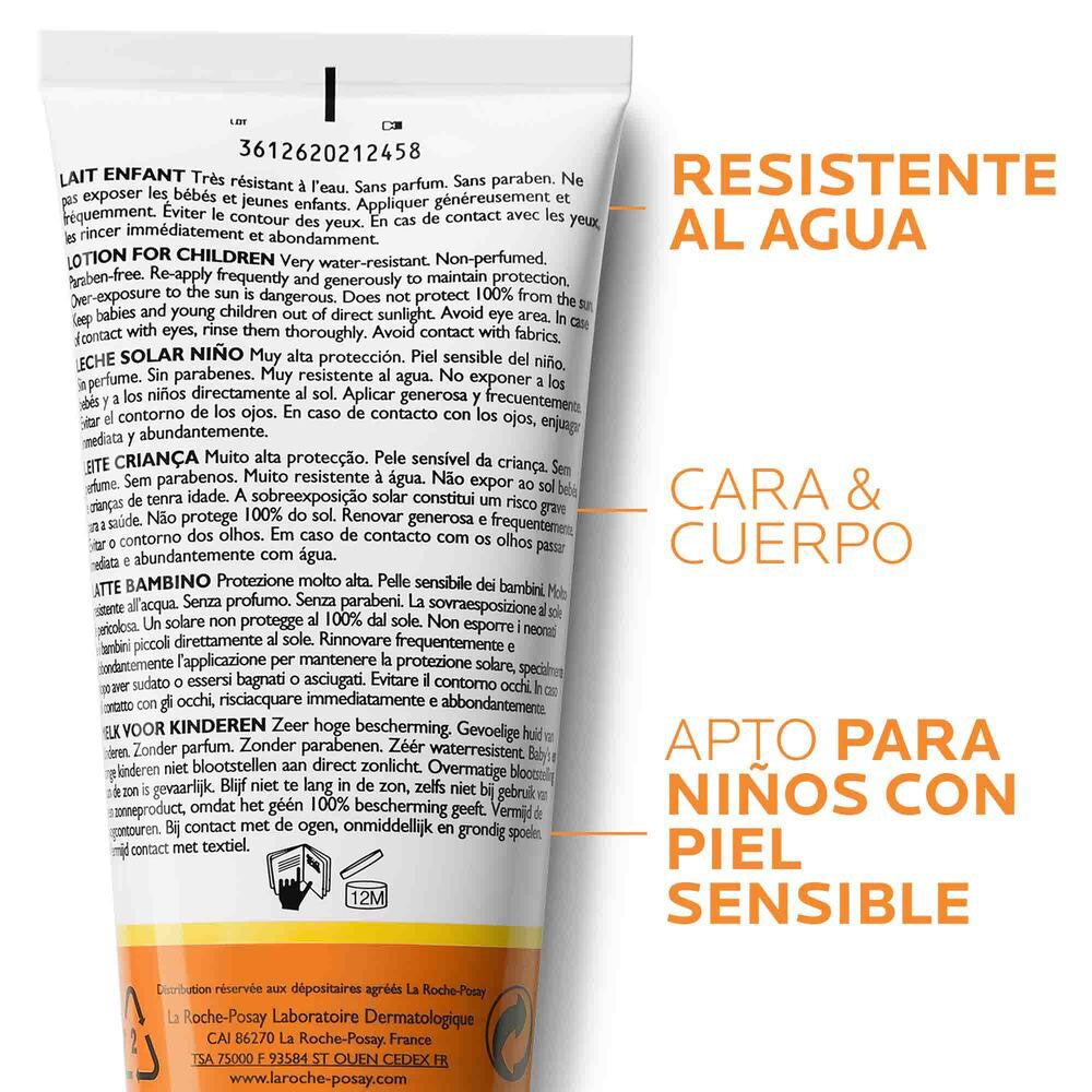Protector Solar Dermo Protector Solar Dermo Pediatrico SPF50 Anthelios Tubo X 100mL | Los ...