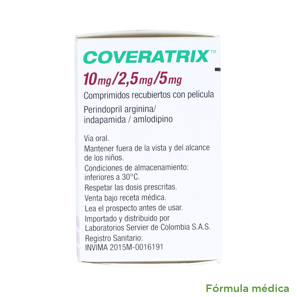 Coveratrix (5+2.5+10)Mg Caja X 30 Tabletas Recubiertas | Los expertos ...