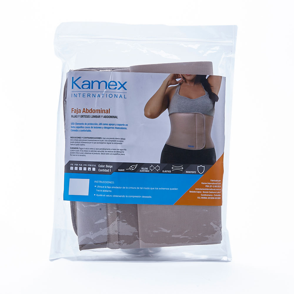 Faja Abdominal Ref Km702 Kamex Talla SM Bolsa X 1 Los expertos en