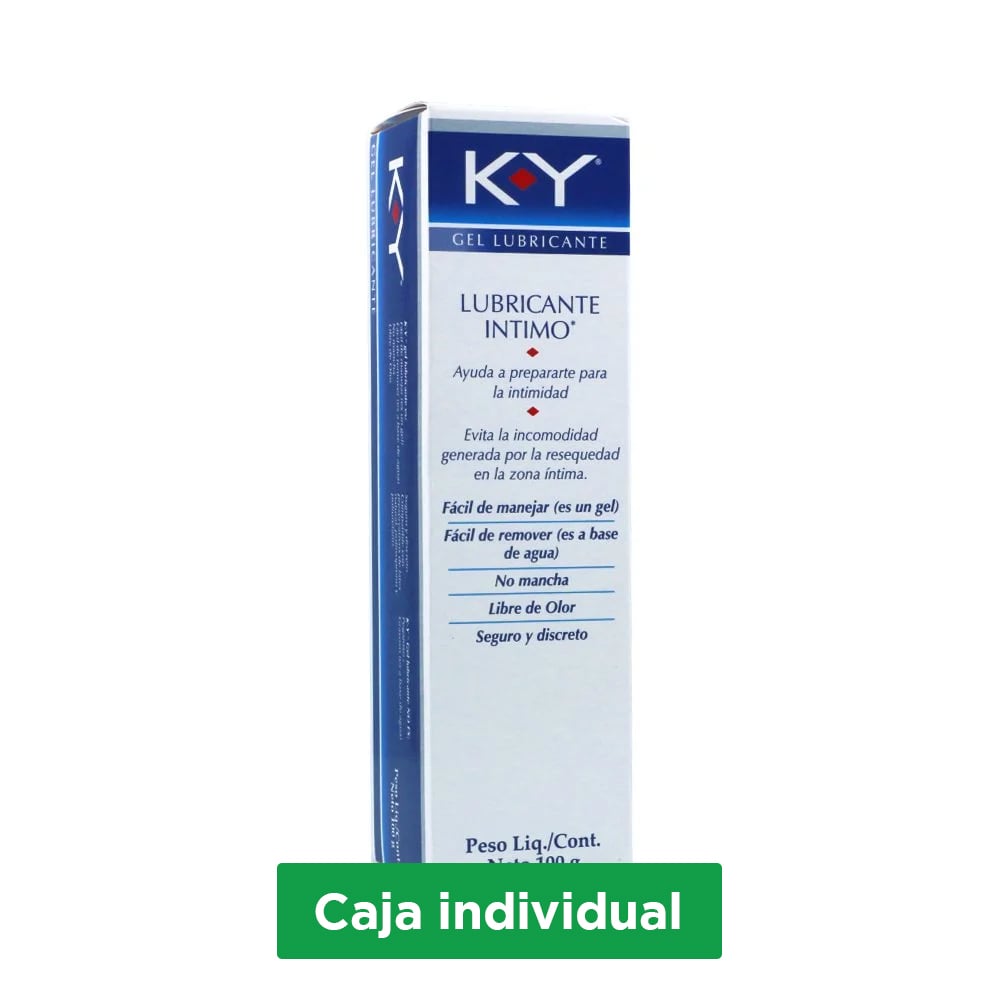 Gel Lubricante Intimo K-Y Caja Individual X 1 Tubo X 100Gr | Cruz Verde