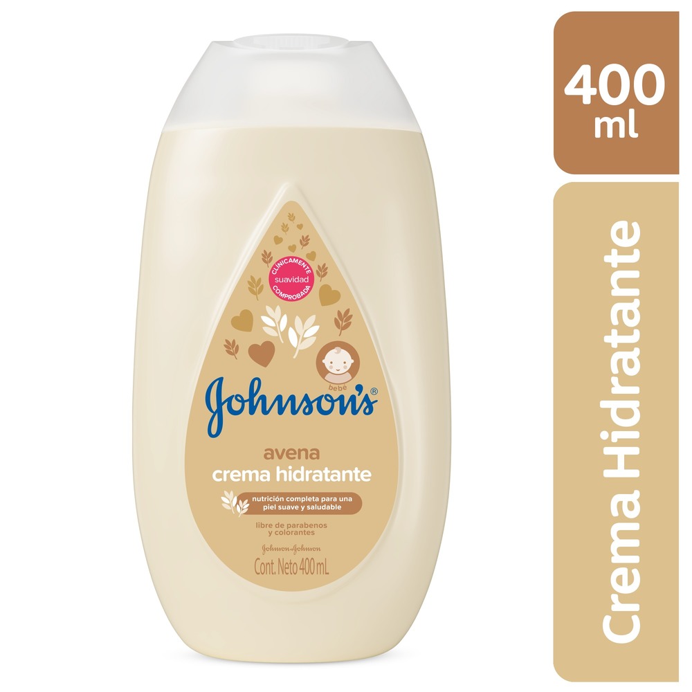 Crema Liquida Hidratante Avena Johnson´S Baby Frasco X 400 Ml Ref