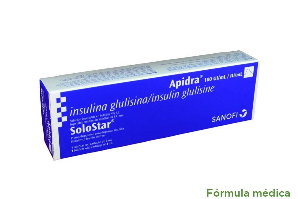 Apidra 100Ui/Ml 300Ui/3Ml(100Ui/Ml) Solucion Inyectable Cartucho X 3Ml ...
