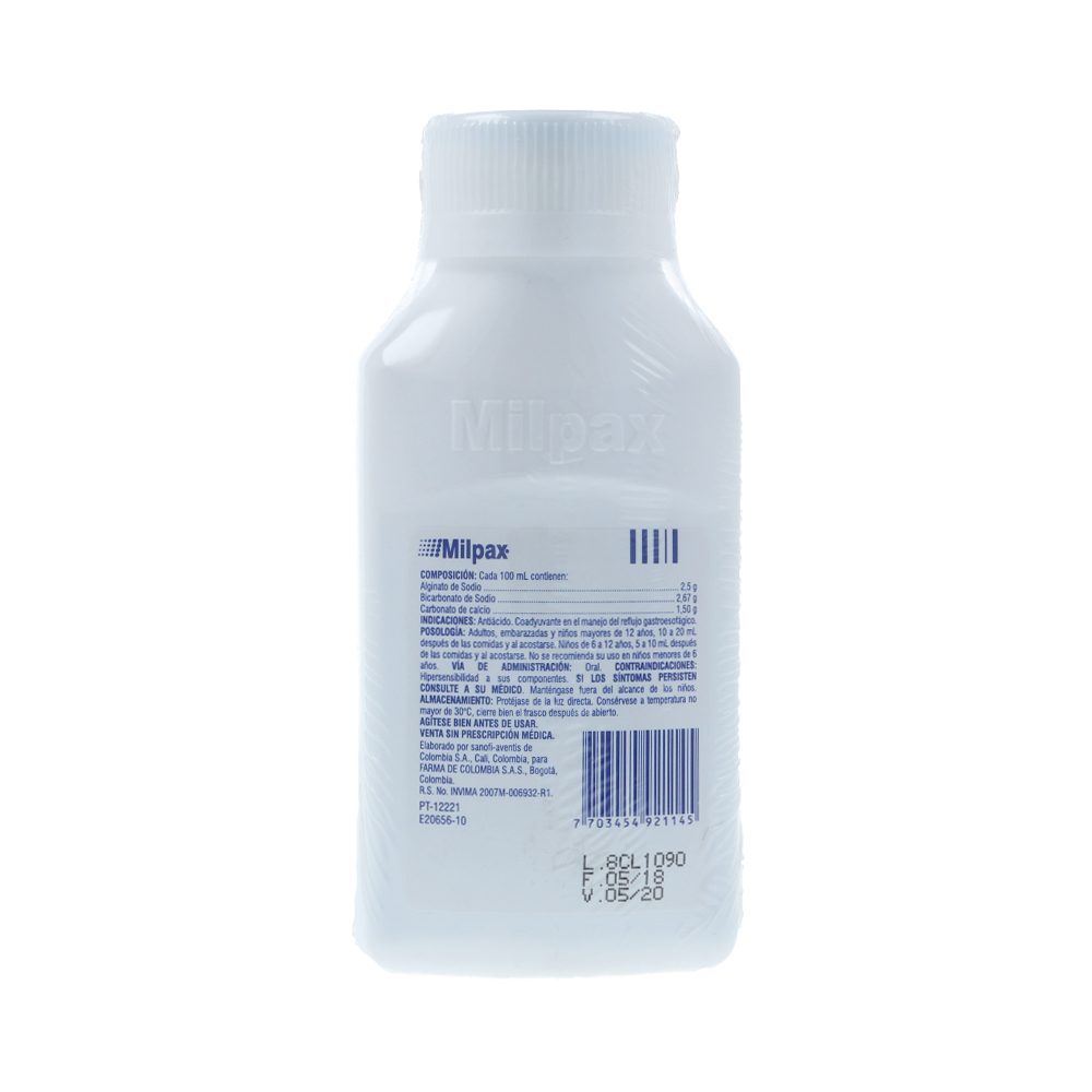 Milpax Suspensi n Oral Frasco X 150 ML Los Expertos En Ahorro Cruz