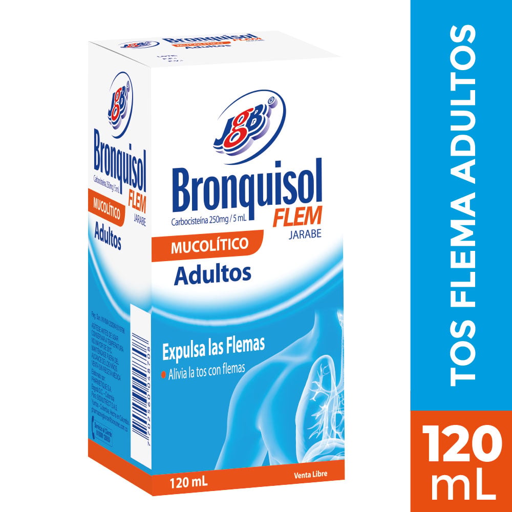 Bronquisol Flem 250Mg/5Ml(5%) Jarabe Frasco X 120Ml | Cruz Verde