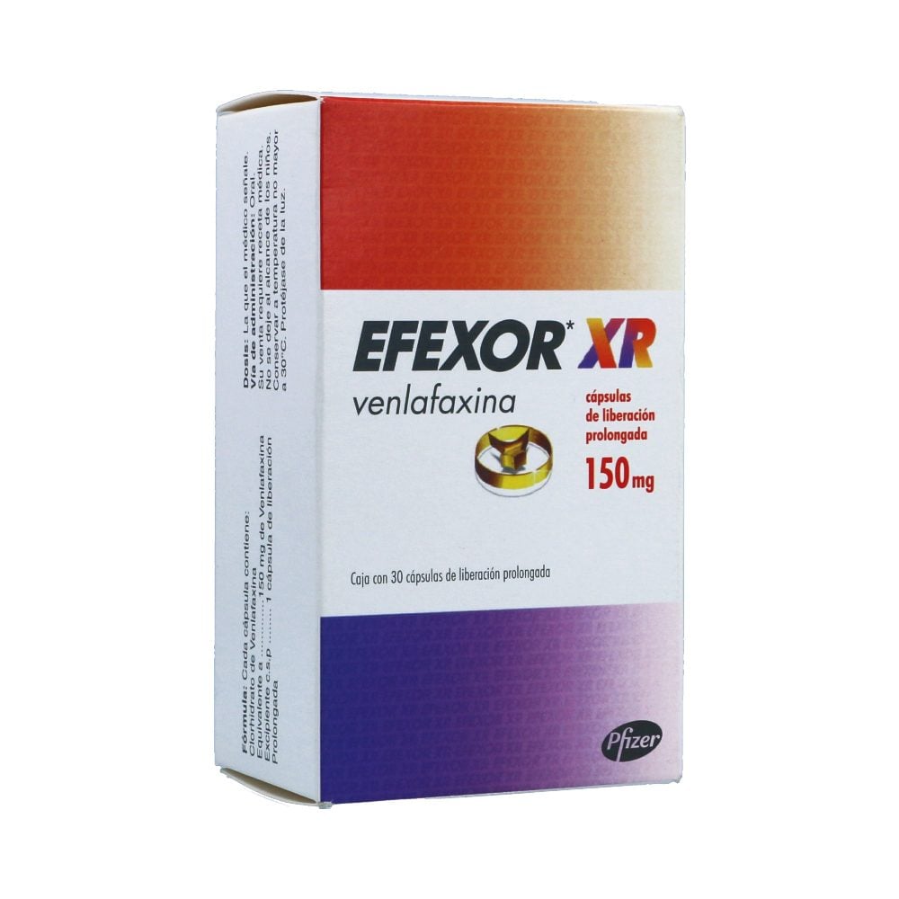 Efexor Xr Cápsulas Liberación Prolongada 150mg Caja X 30 Los Expertos